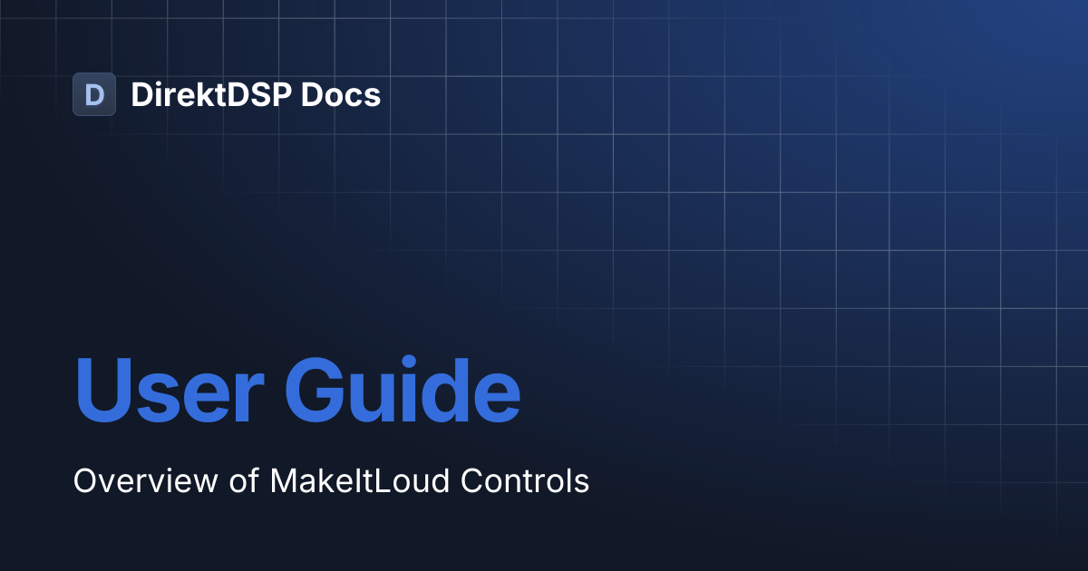 User Guide | DirektDSP Docs